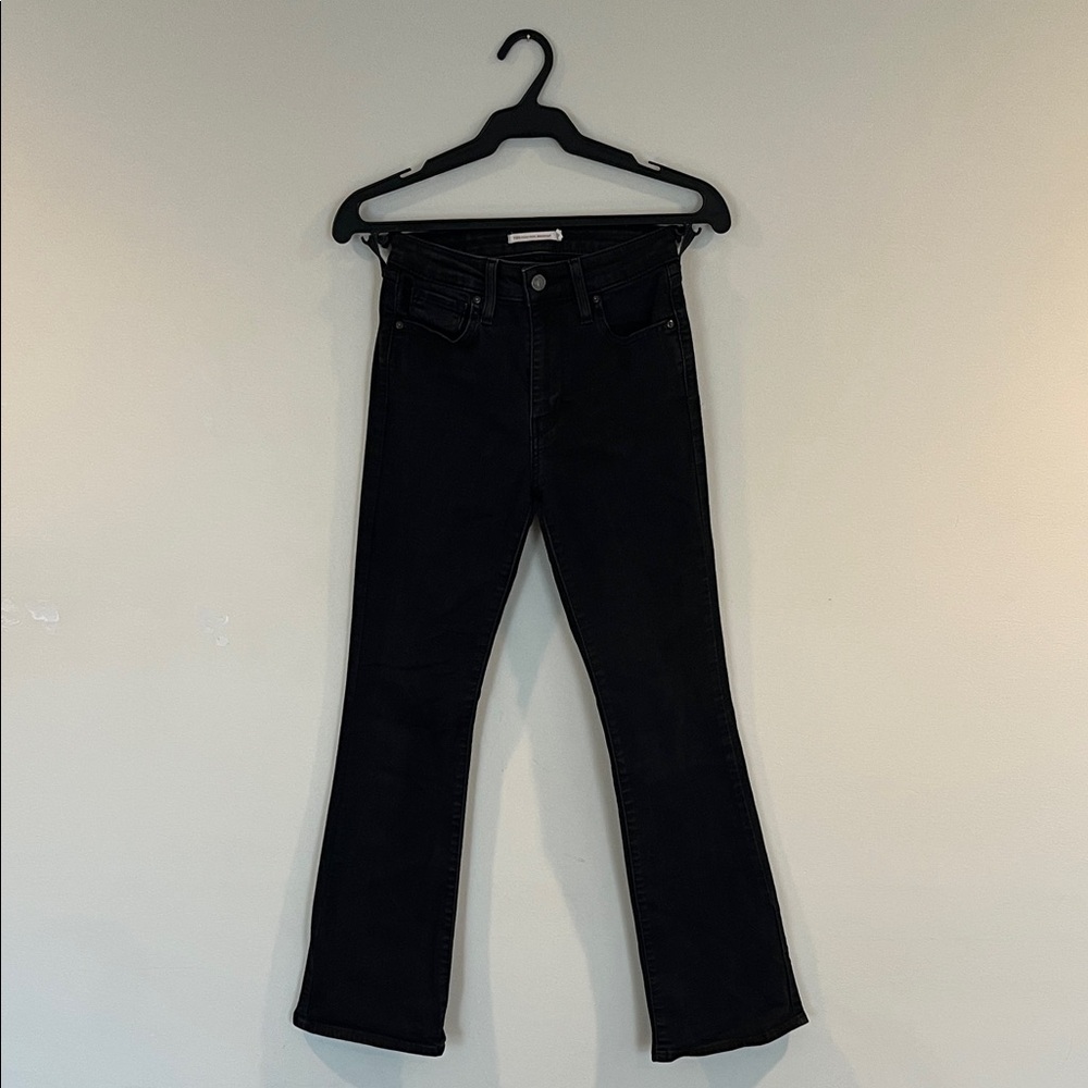 Levi's Women's Black 725 High Rise Bootcut Jeans Size 26